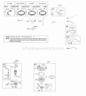 Alternator Controls Electric Starter Governor Spring Ignition Diagram and Parts List for 31A507-0111-B1  Briggs and Stratton Engine